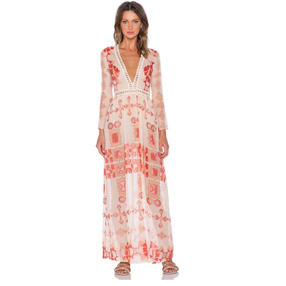 NWT For love and lemons 🍋 Barcelona maxi dress